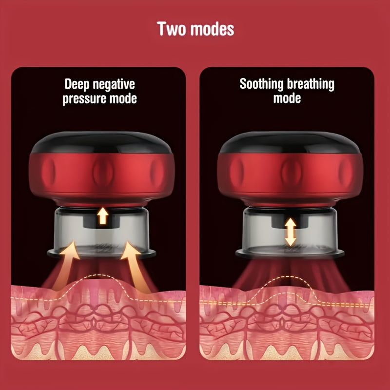 Masajeador eléctrico de cuerpo completo con 12 velocidades ajustables, luces LED, recargable por USB