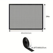 PVC Fireplace Screen Door Cover with Adhesive Mesh for Fireplace Protection Durable Easy to Install