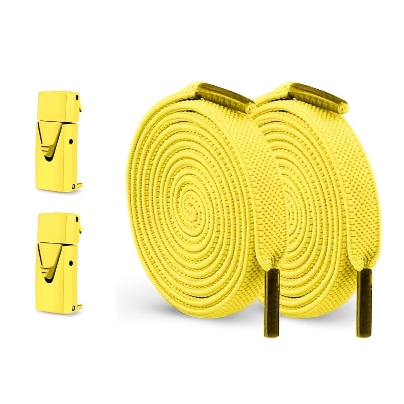 2-Pack Elastic No-Tie Shoe Laces for Sports and Casual Shoes
