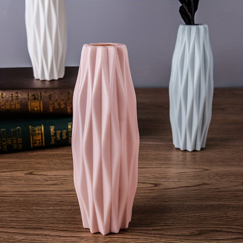 Plastic Vase for Modern Flower Arrangements, Decorative Home and Wedding Decor