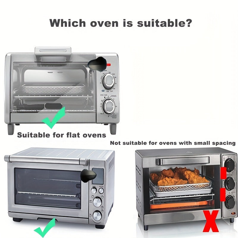 Oven Door Lock Black Heat-Resistant Swivel Safety Lock No Tools Needed