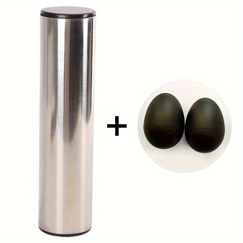 Steel Sand Maracas for Percussion Instruments Ages 14+ Silver Grey Iron