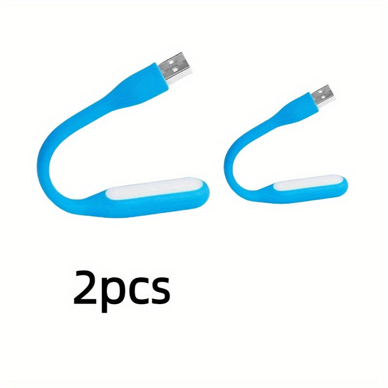 2 Pack USB LED Lights Portable Reading Night Light for Laptop Computer Keyboards