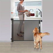 Indoor Mesh Pet Gate for Doorways Stairs Hallways PVC Plastic Safety Barrier