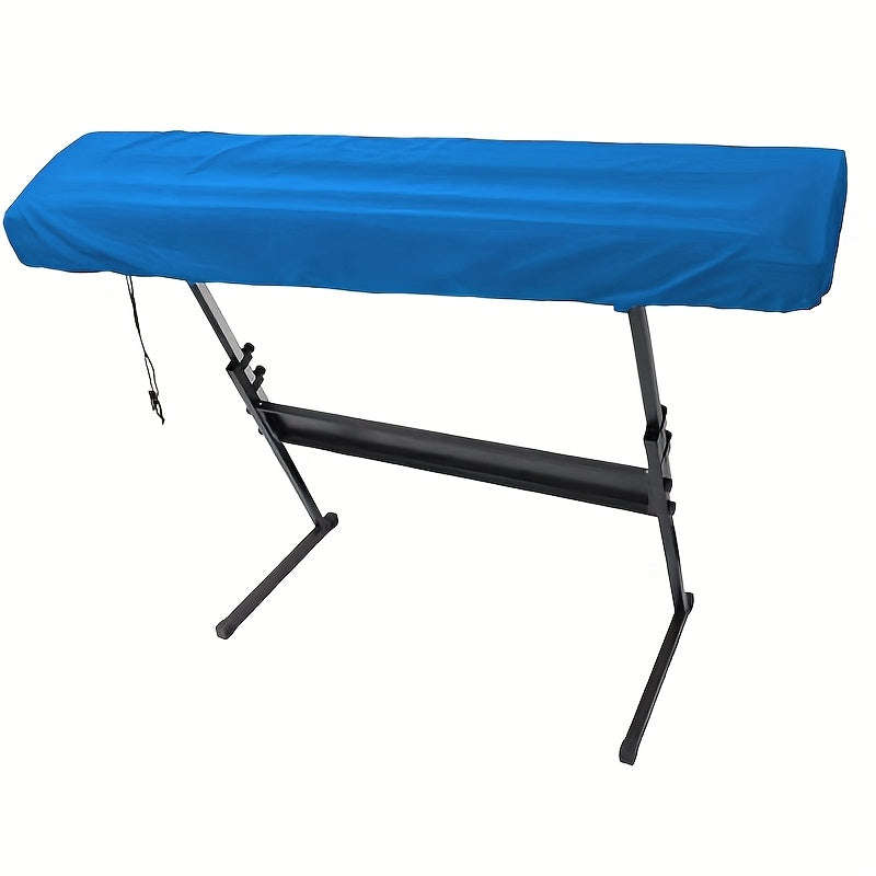 Black Stretchable Keyboard Dust Cover for 61/88 Key Digital Pianos Polyester