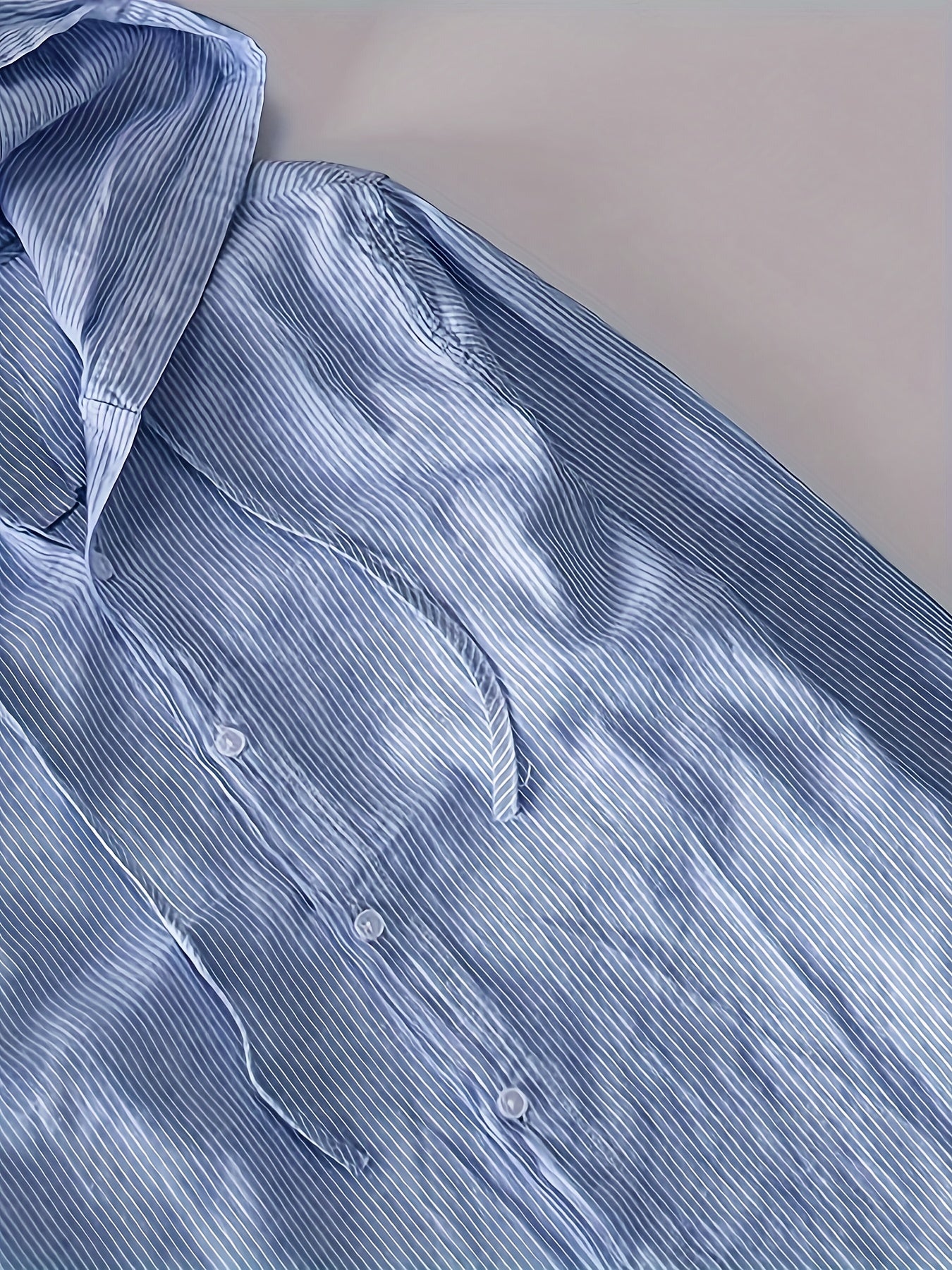 Men's Casual Striped Hooded Shirt Lightweight Polyester Long Sleeve Spring Fall