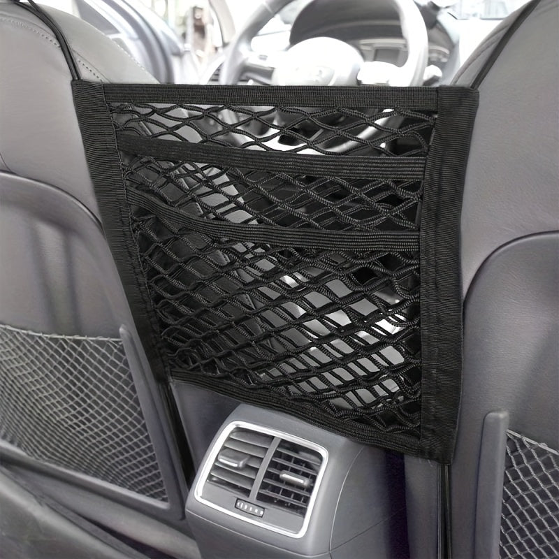 Универсальный автомобильный органайзер из сетки между сиденьями для хранения собаки, эластичная сетчатая сумка