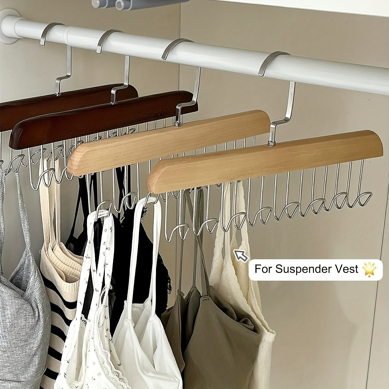 Multi-Hook Belt Hanger for Closet and Bathroom Storage, Sturdy Clothes Organizer for Ties Scarves and Belts