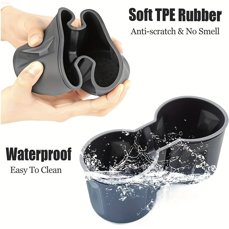 Car Interior Accessory Round Cup Holder Insert for Model 3 and Y Center Console Slot Limiter