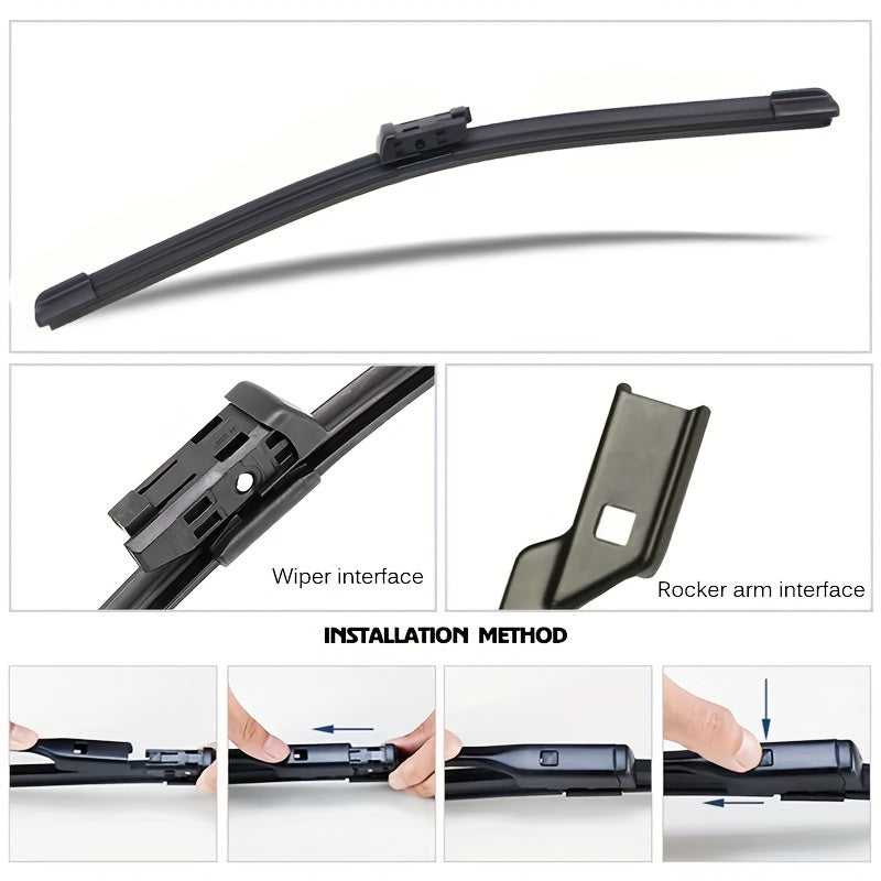 Par de limpiaparabrisas para coche de 66cm y 56cm para parabrisas para RHD/LHD