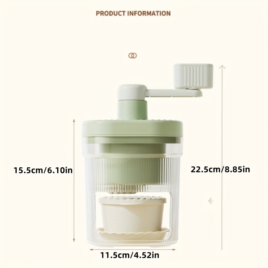 Handheld ice machine for home use, making desserts, ice cream, milk tea