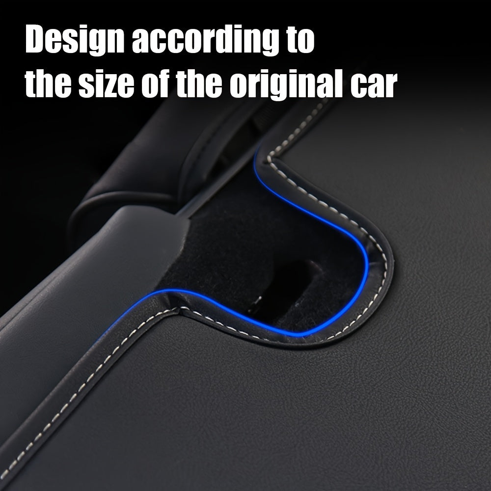 Rear Seat Backrest Cover for Model Y/3 Durable Seat Protector with Kick Pad