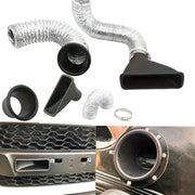 Universal Avtomobil old paneli old qismi havo olish quvuri to'plami ABS karbon tolasi ko'rinishi turbo kirish