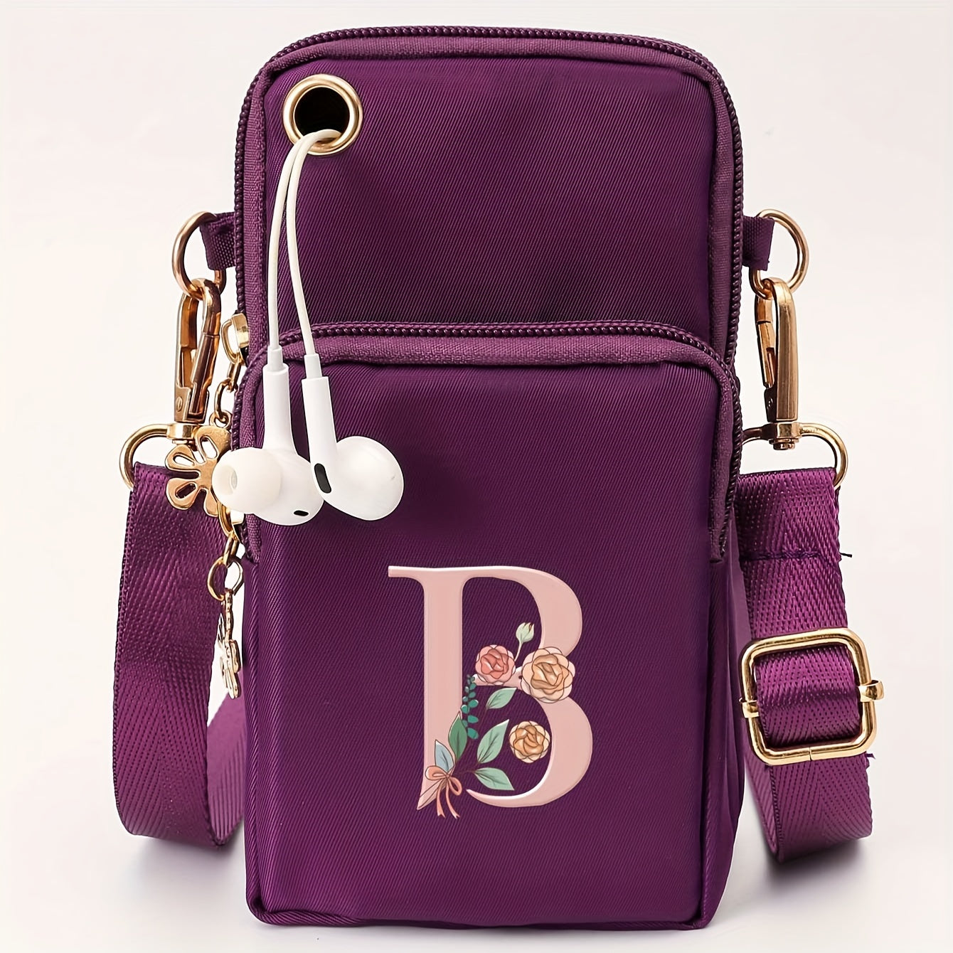 Ayollar uchun kichik yelka sumkasi, gul naqshli, kundalik ko‘p funksiyali crossbody sumka, kichik qo‘l sumkasi