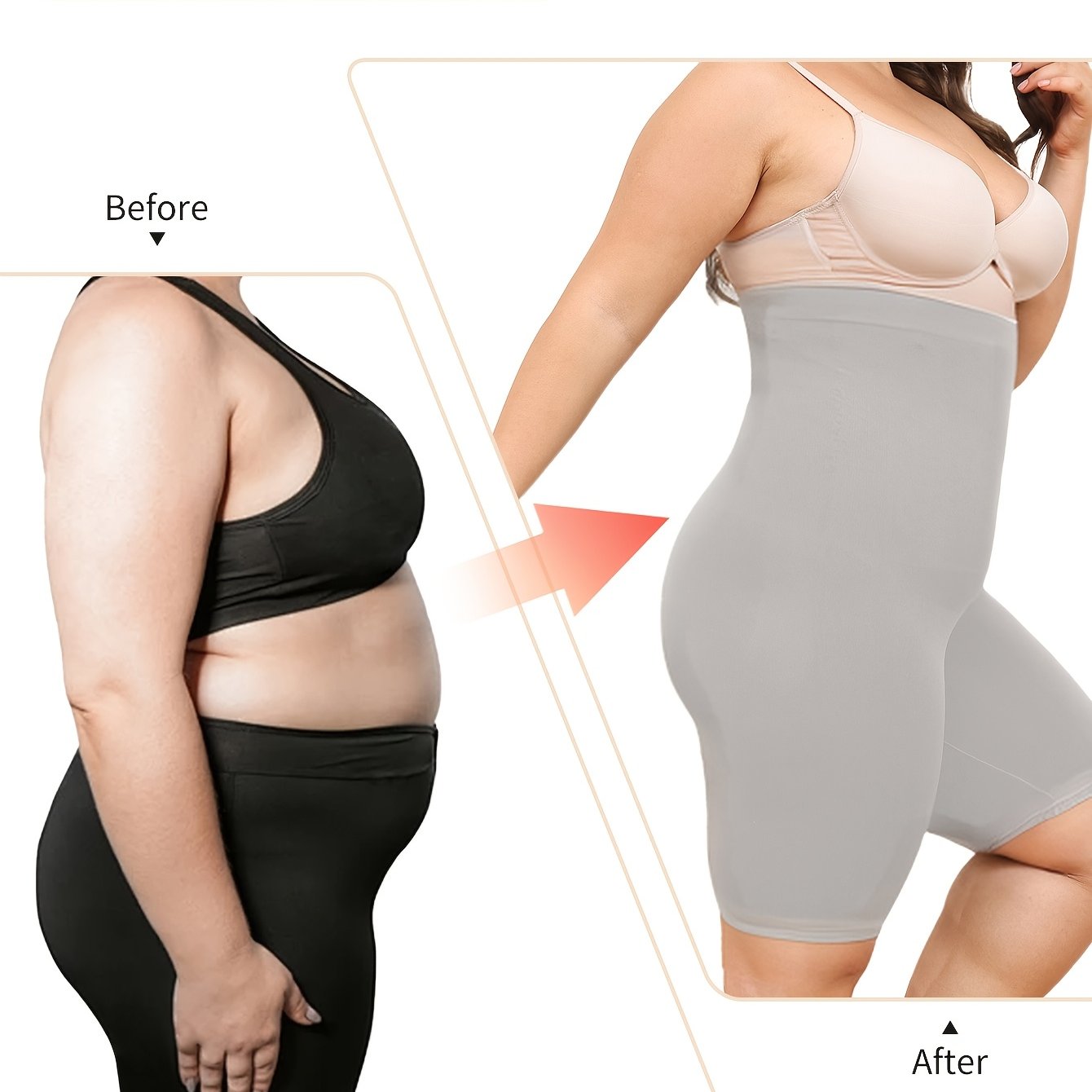 Women's High-Waisted Workout Shorts Tummy Control Hips Lift Toning