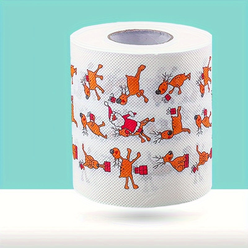 Рождественская туалетная бумага гипоаллергенная 100% чистая древесная масса быстрорастворимая впитывающая
