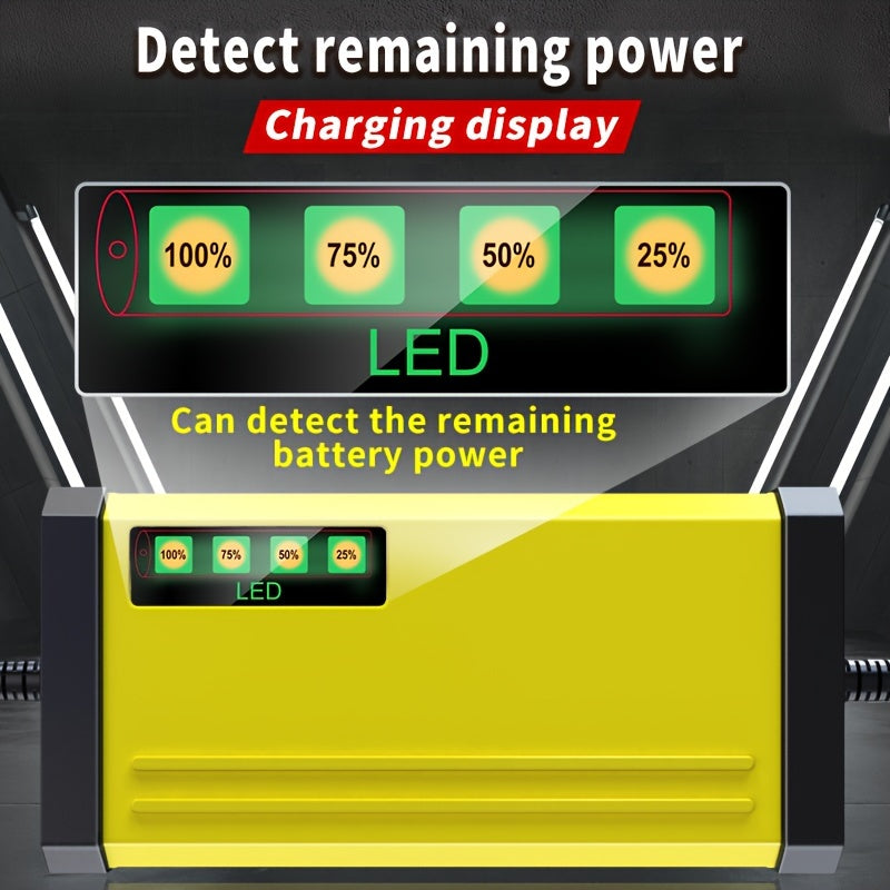 12V 2A Automatic Battery Charger for Lead Acid AGM GEL Vehicles