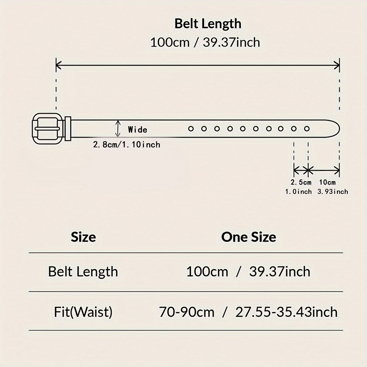 Stylish PU Leather Belt Set of 3 Black White Khaki Multi-Hole Casual Formal