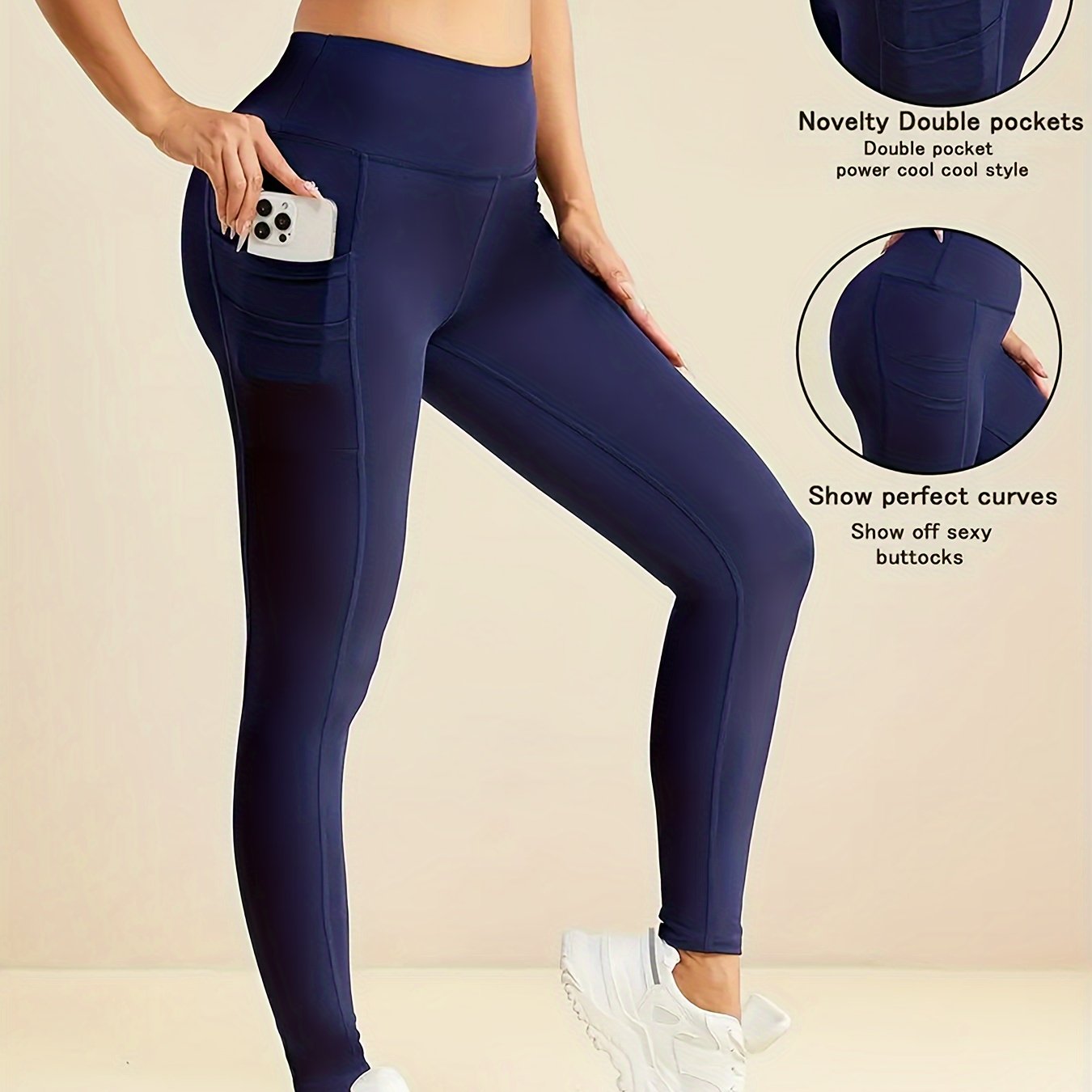 Ayollar uchun cho'ziladigan, o'rta qo'llab-quvvatlovchi, cho'kma belga ega yoga shimlari. Bir rangda, cho'ziladigan trikotaj mato. Bra pad qo'shilmagan. Yugurish, fitnes va tasodifiy kiyim uchun mukammal. 1 dona kiritilgan.