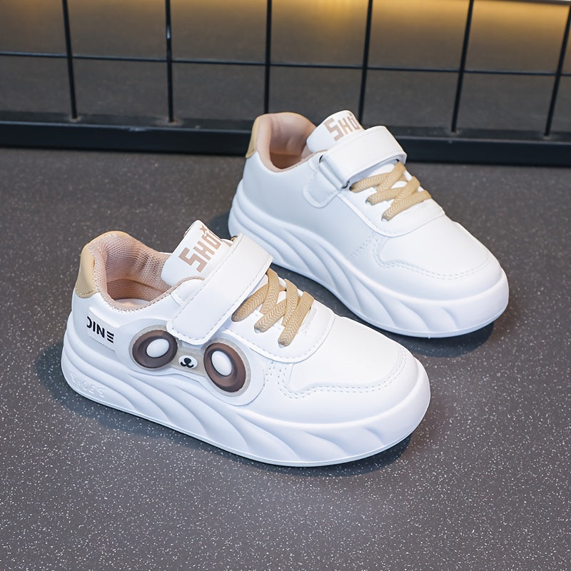 Детские кроссовки белые, розовые, черные, мультяшные, низкие, повседневные, всесезонные, прочные, для мальчиков и девочек