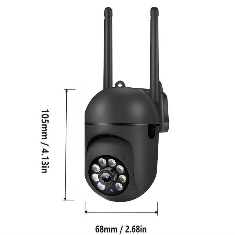 4-Piece 1080P HD Wireless Security Camera System with PTZ Night Vision Motion Alerts