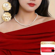 Ayollar uchun yangi suv marvaridi taqilishi 6.5-7.5mm S925 kumush qulfi Iyun tug‘ilgan kuni tosh