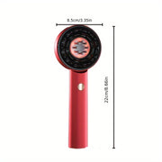 Cordless Scalp Massager Comb with Essential Oil Dispenser and 3 Modes Red and Black