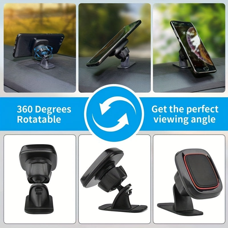 Soporte universal para coche con imán y plegable con rotación de 360°