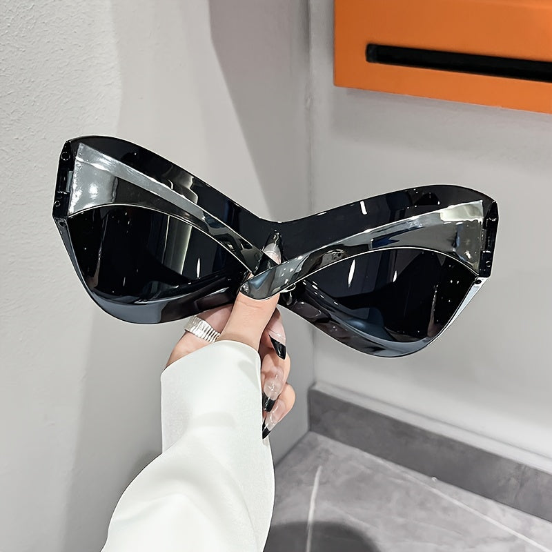Gafas de moda de estilo envolvente para unisex, montura de plástico ligero, lentes antirreflejos para senderismo y uso diario