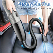 Handheld 12V Car Vacuum Cleaner with Strong Suction and Cloth Filter