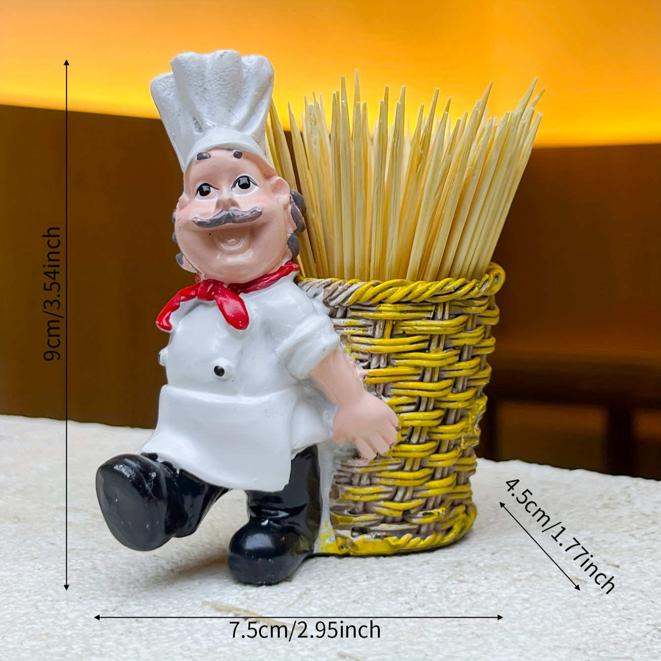 Toothpick Holder Figurine, ABS Resin, Kitchen Decor, Gift for Special Occasions
