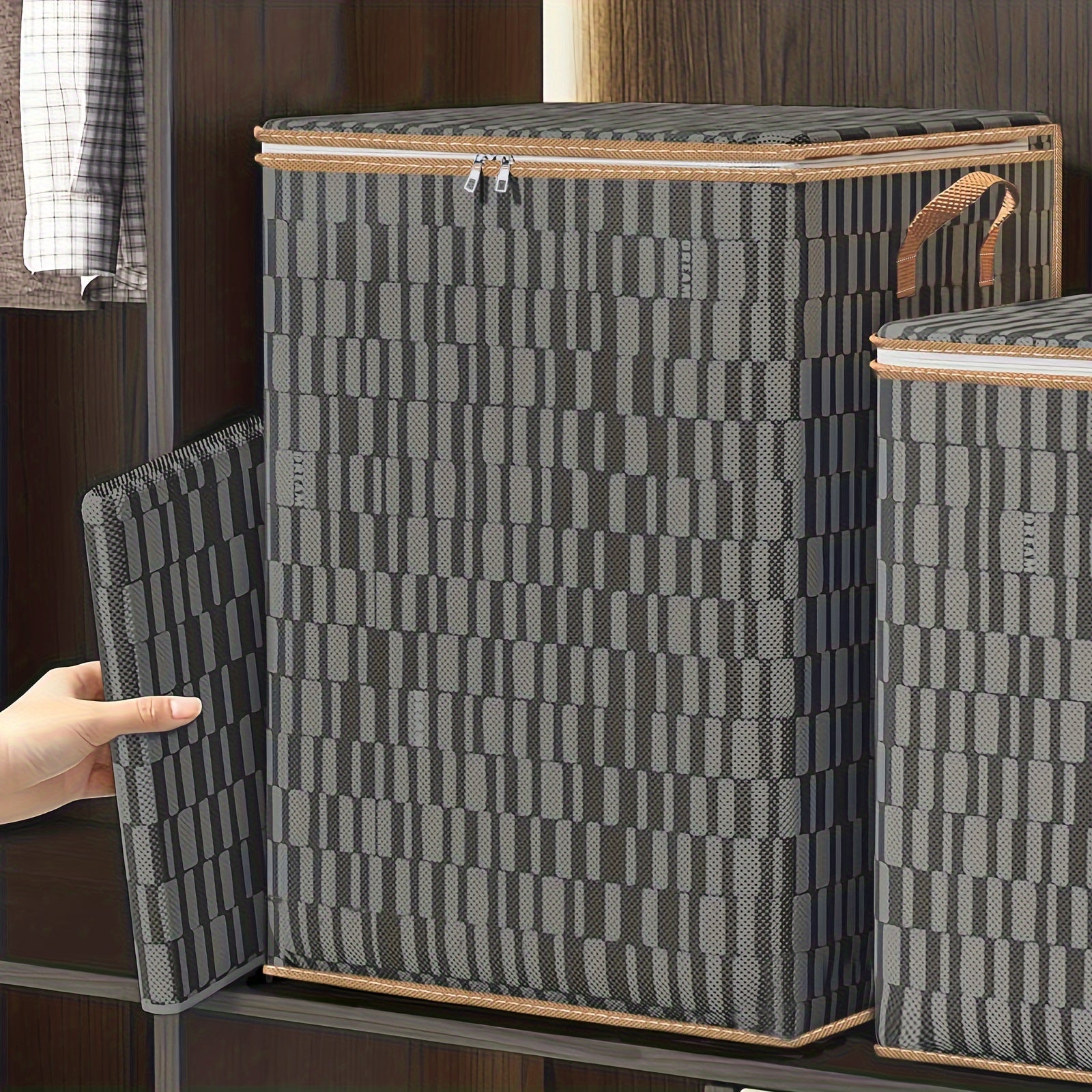 Large Clothes Storage Bag with Handle 100L 140L 180L for Comforters Blankets