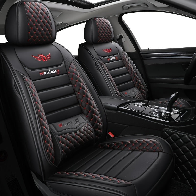 PU Leather Car Seat Cover with Sponge Filling Hand Washable Fits Major Models