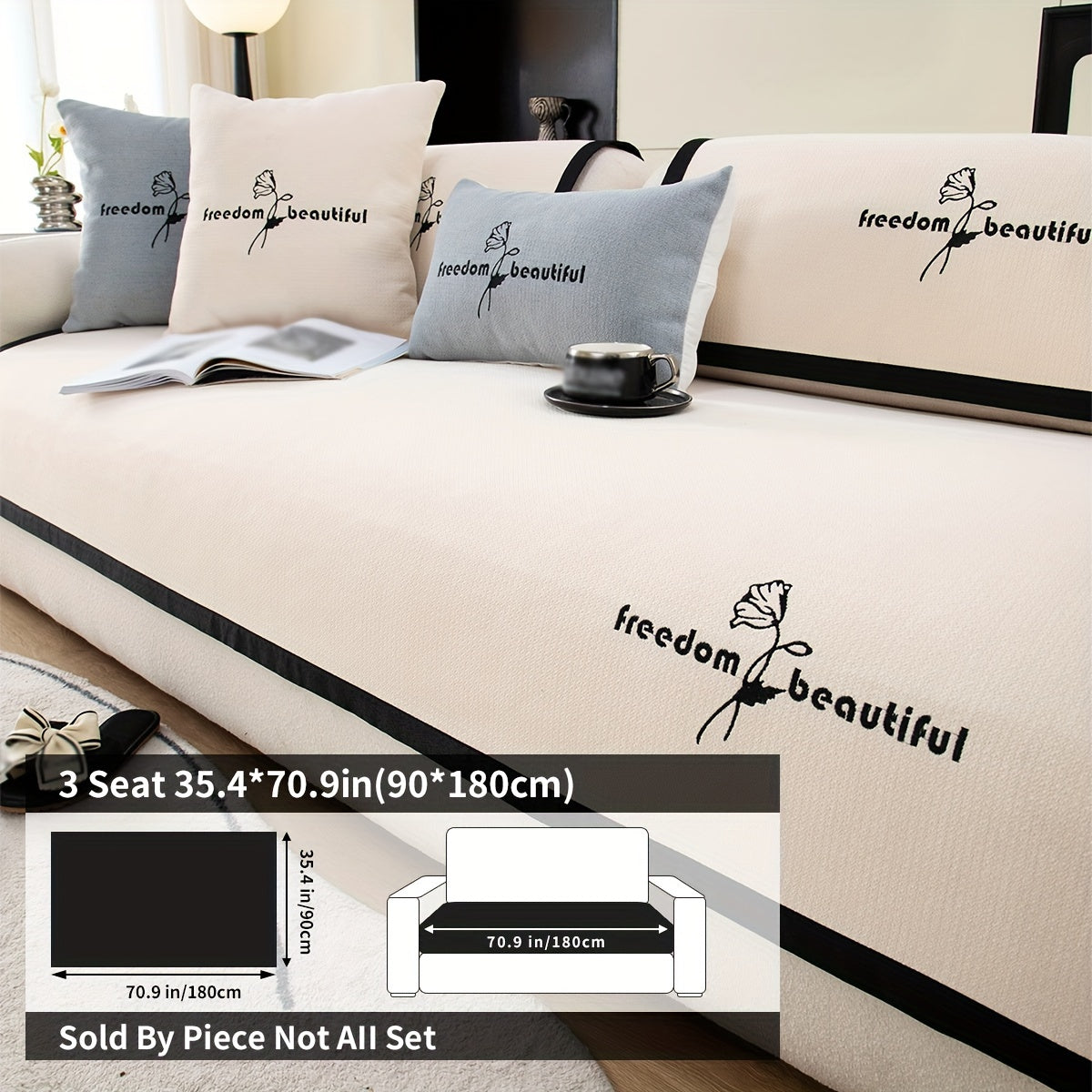 Современная накидка на диван из полиэстера для кресла, loveseat, 3-4 местного секционного