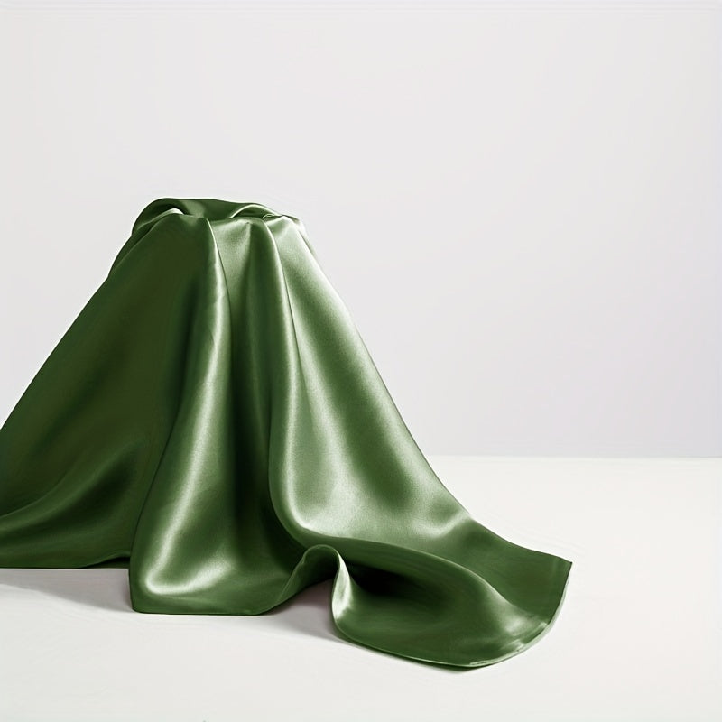 Set of 2 Solid Color Satin Pillowcases Breathable Soft for Comfortable Sleep