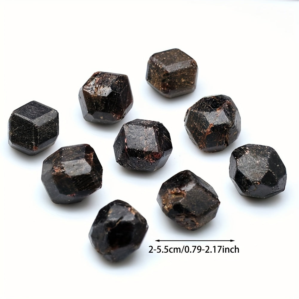 Muestra de piedra de granate crudo para meditación de chakra y equilibrio energético