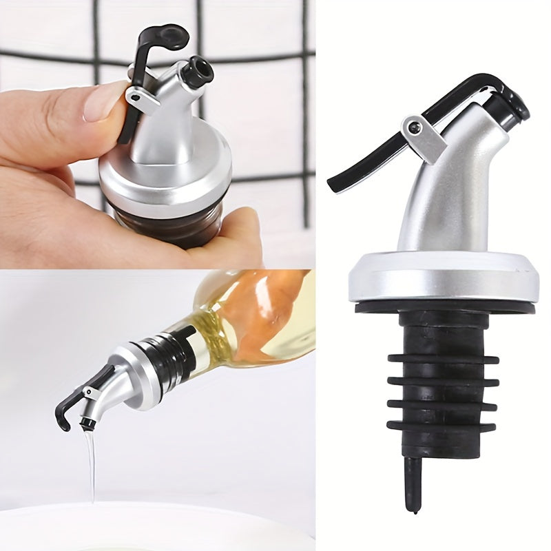 Leakproof Olive Oil Dispenser for Salad Dressing and Cooking with Easy-Pour Vinegar Bottle Stopper