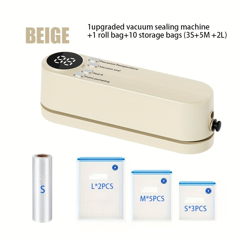 Qayta to'ldiriladigan batareyali portativ elektr vakuum yopishtiruvchi oziq-ovqatni saqlash uchun