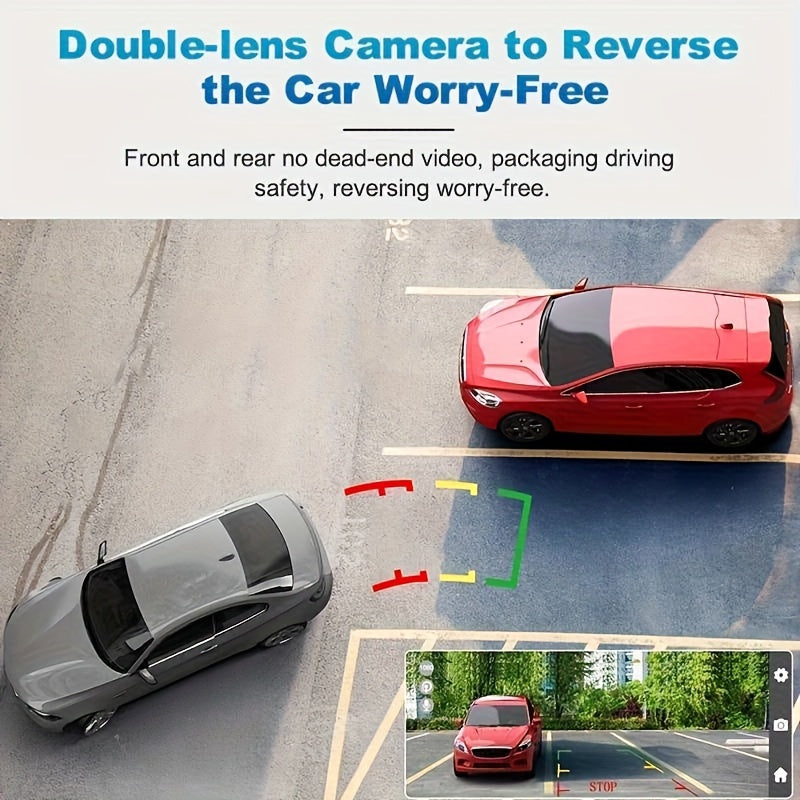 Triple 1080P Dash Cam for Car Front Inside Infrared Night Vision