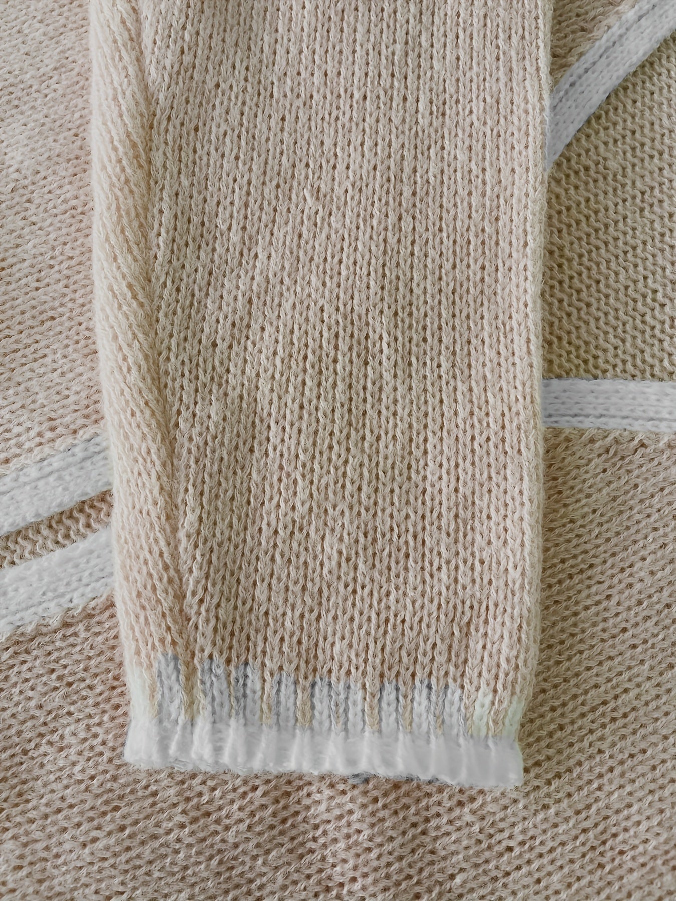 Plus Size Womens Knit Cardigan Polyester Blend Collarless Cozy Fall Winter