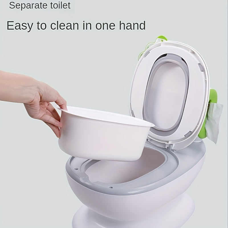 Inodoro de entrenamiento para niños, fácil de limpiar, de plástico, para niños y niñas