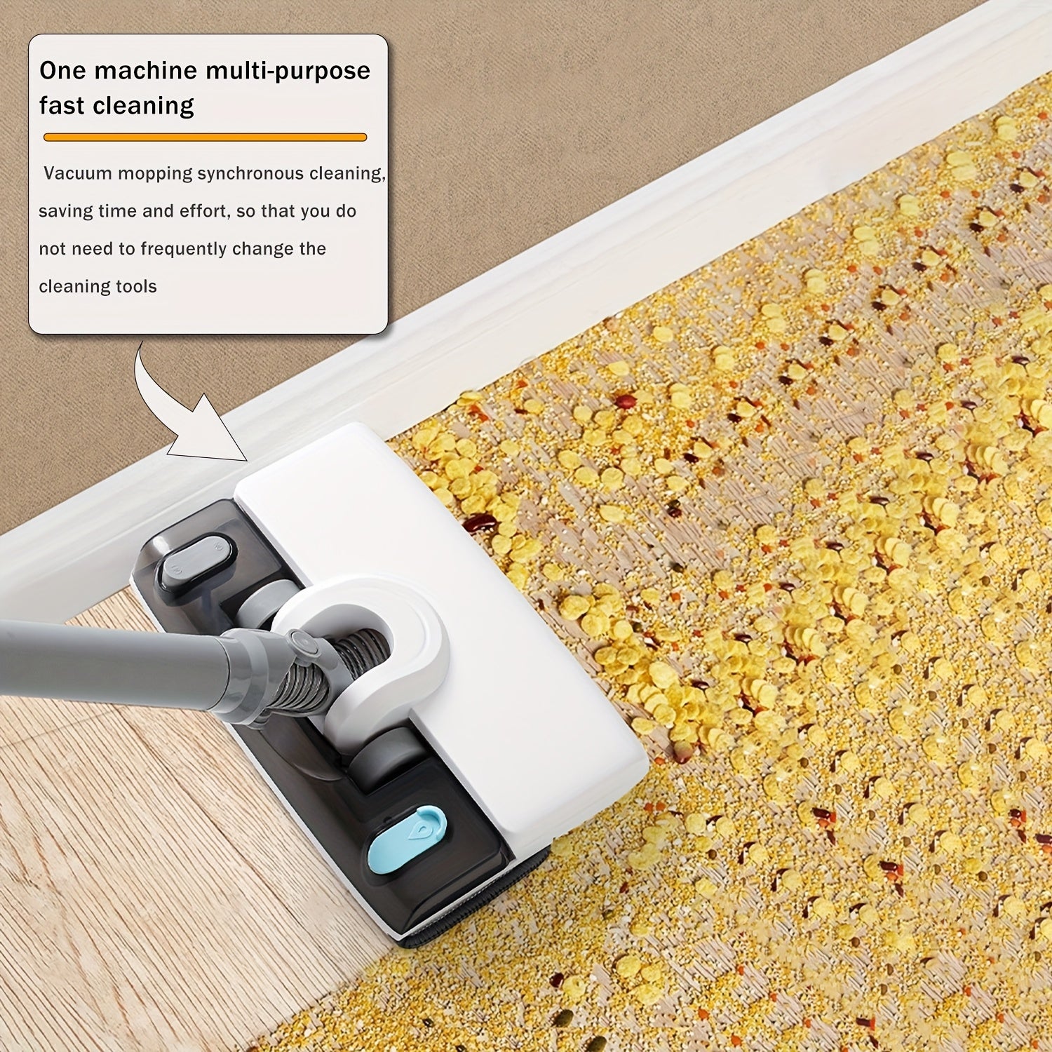 Wireless Cordless Vacuum Cleaner with 3-Speed Mode and LED Display