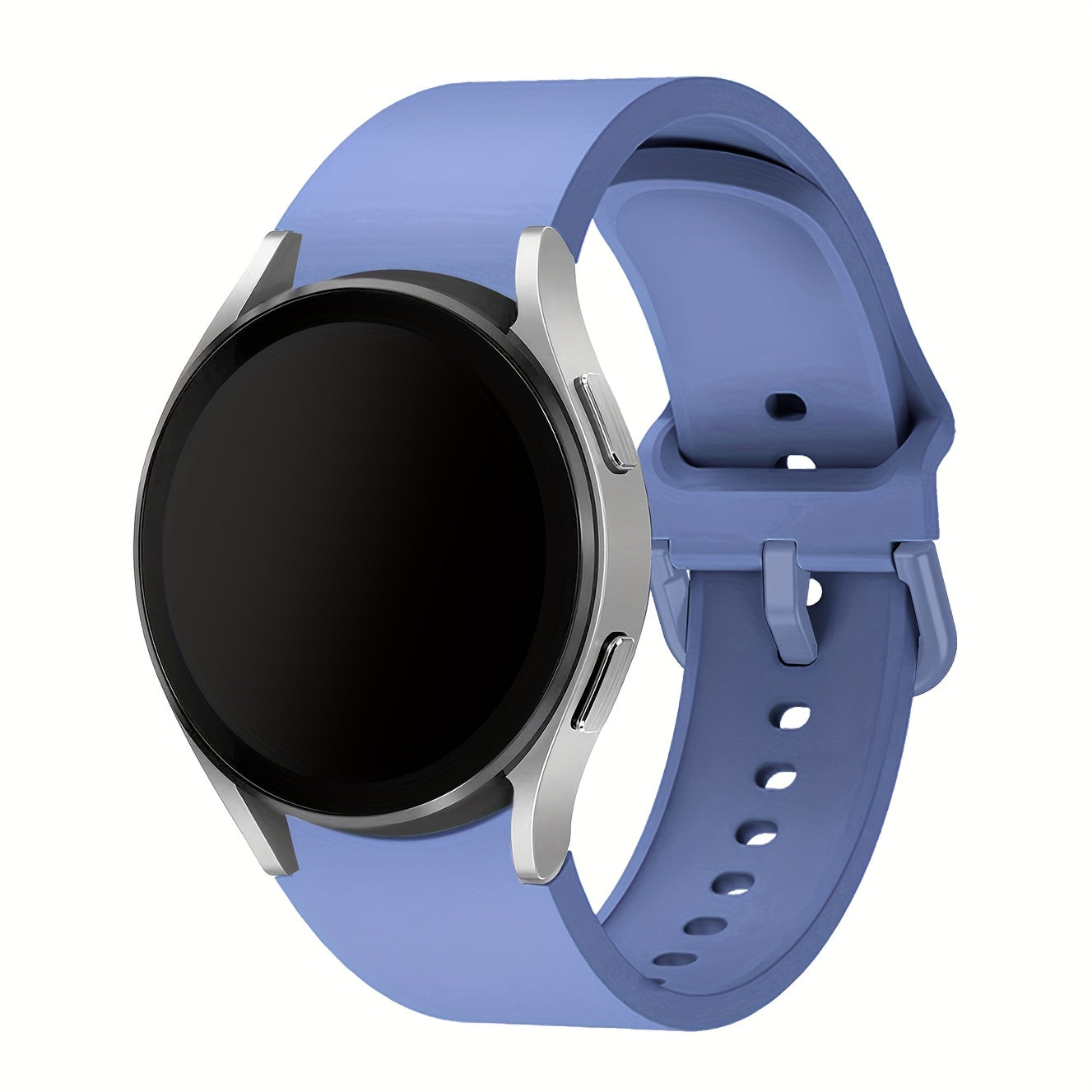 Непрерывный мягкий силиконовый водонепроницаемый ремешок для часов, совместимый с Samsung Galaxy Watch 7/6/5/4. Доступен в розовом, желтом и розовом золоте с застежкой из нержавеющей стали. Удобная посадка для мужчин и