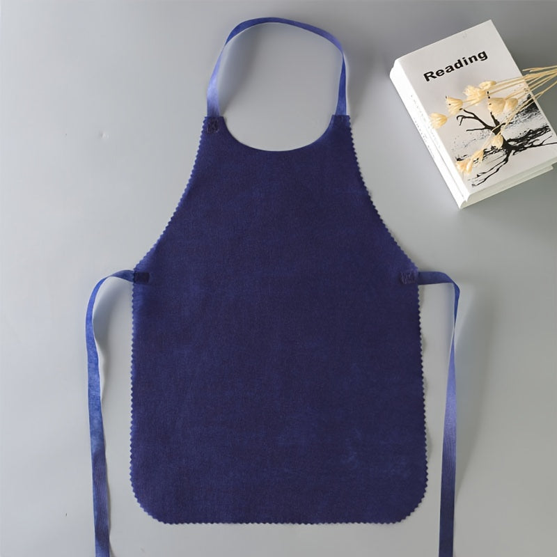 Partiyalar va kechki ovqatlar uchun bir martalik apron, issiq qozon pishirish uchun mo'ljallangan, to'qima bo'lmagan, bir rangli, kattalar va yoshlar uchun