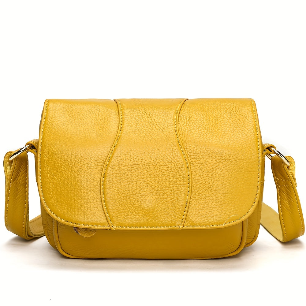 Women’s Leather Crossbody Bag Black Blue Casual Adjustable Strap Durable