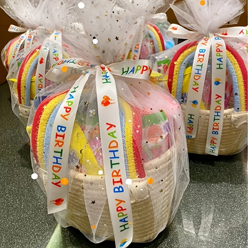Colorful Gift Basket for Mementos Celebrations and Special Occasions