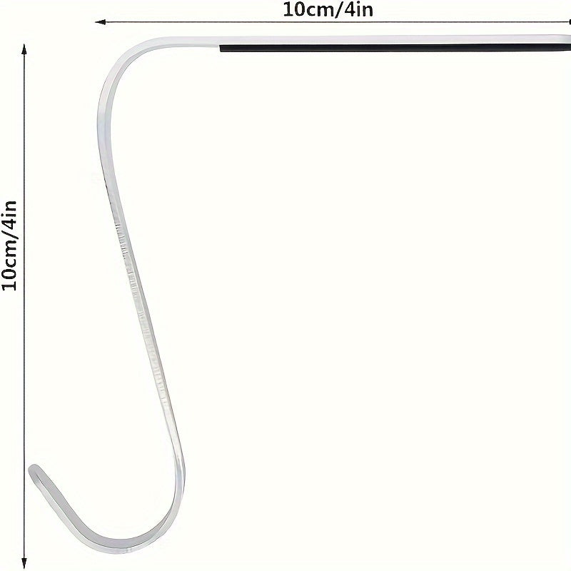 Silver Tone Metal Christmas Stocking Holder Hooks for Fireplace Mantel Wall Mount 1 Pack