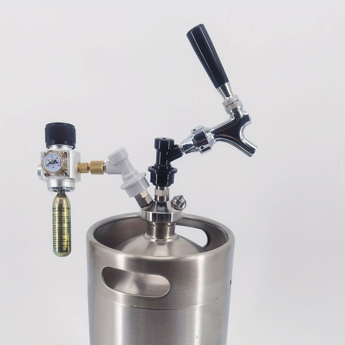 Mini Beer Keg Stainless Steel Refillable Portable for Homebrew and Craft Beverages