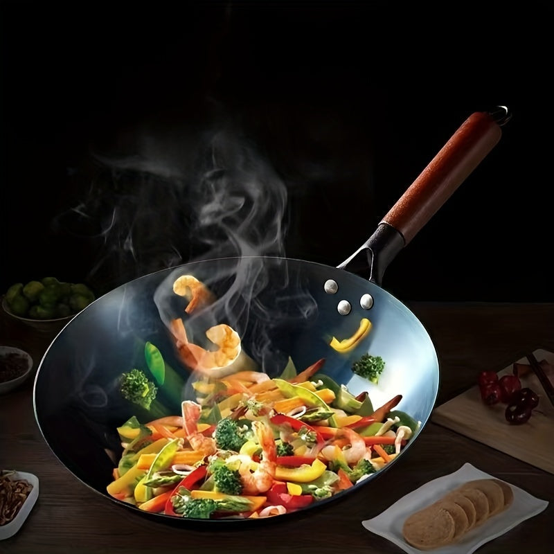 Cast Iron Skillet Non-Stick Smokeless Pan with Ergonomic Handle for Cooking Eggs Steaks