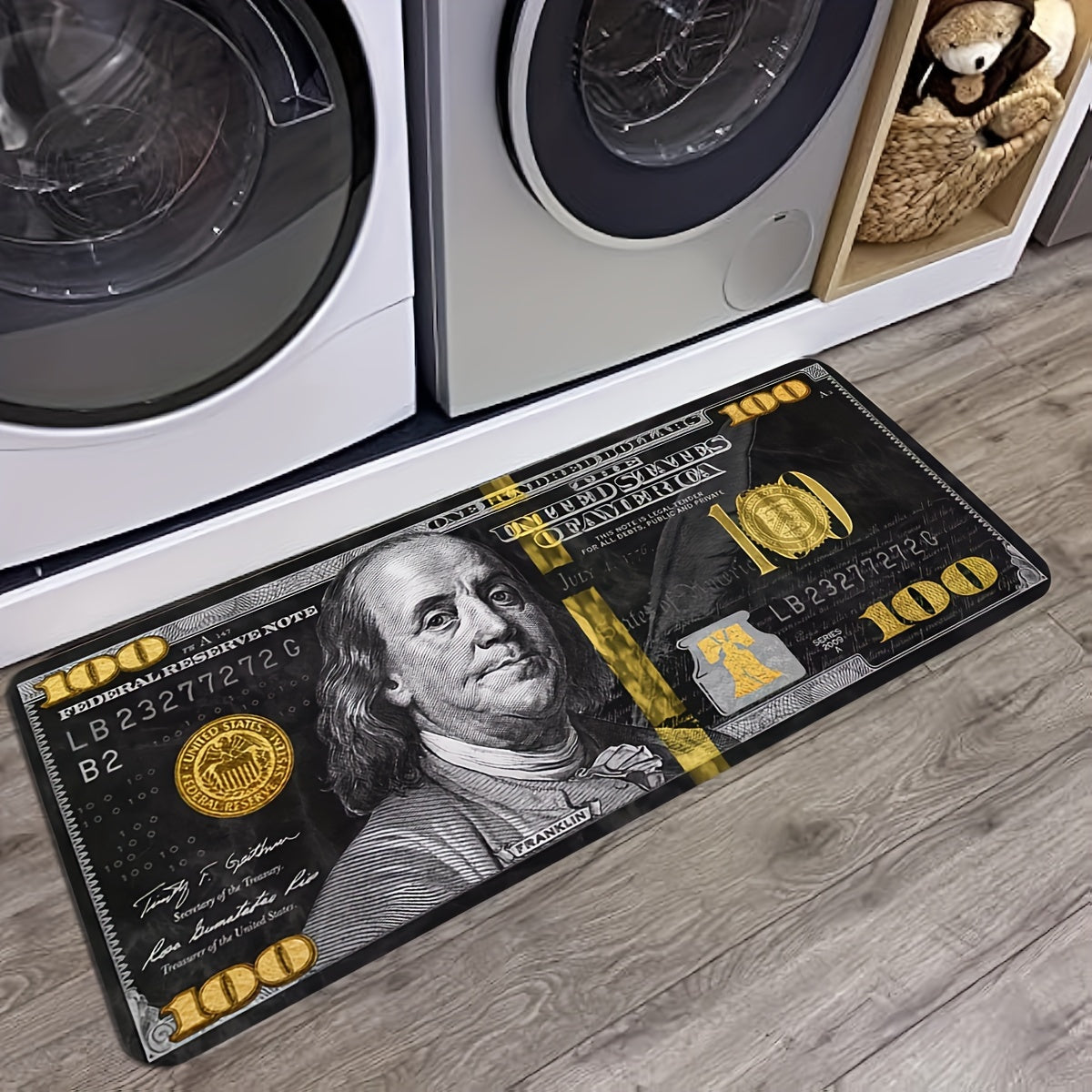 Black Polyester Entryway Rug Anti Fatigue Mat Soft Cozy Bedroom Living Room Carpet